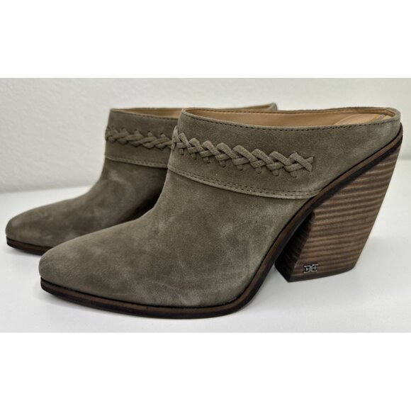 Sam Edelman Women's Alison Western Mule in Desert Olive Size 9 - Picture 4 of 14